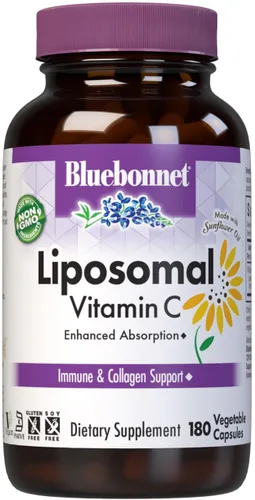 Vista 4 de BlueBonnet Nutrición Vitamina C liposomal 1000 mg, hecha con aceite de girasol, comodidad inmunológica y articular*, vegano, kosher, sin OMG, sin
