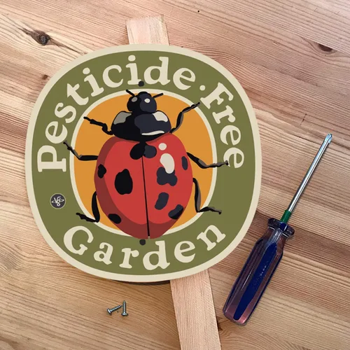 Vista 2 de Pesticide Free Garden Sign