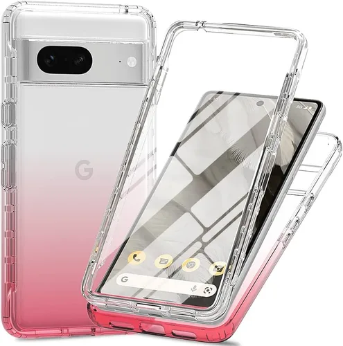 Vista 49 de Funda para Google Pixel 6A, funda a prueba de golpes con protector de pantalla para Google Pixel 6A 5G G1AZG GX7AS GB62Z GB17L, color negro