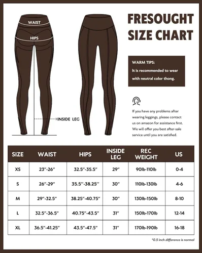 Vista 6 de FRESOUGHT Leggings de entrenamiento con levantamiento de glúteos para mujer sin costuras cintura alta contorno de sonrisa pantalones de yoga