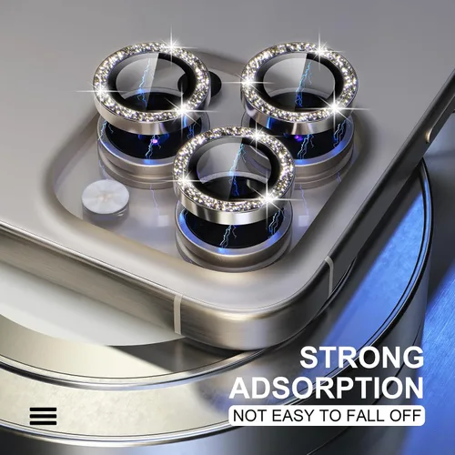 Vista 194 de Choiche Compatible para iPhone 16 Pro/iPhone 16 Pro Max Protector de Lente de Cámara, Vidrio Templado 9H Protector de Pantalla de Cubierta de Cámara