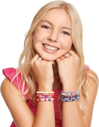 Vista 7 de Make It Real – Ultimate Bead Studio. Kit de fabricación de joyas con cuentas para niñas adolescentes de bricolaje. Kit de artes y manualidades guía