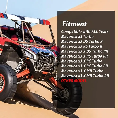 Vista 2 de Kit de montaje de elevador de asiento compatible con Can Am Maverick X3 X3 MAX X3 R, elevador UTV Seat 0.5"/1.5"/2" ajustable negro