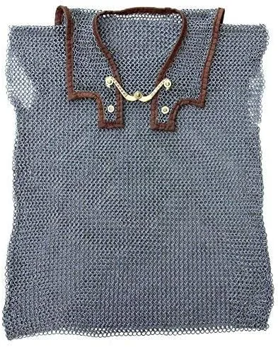 Vista 2 de Medieval Warrior Lorica Hamata Roman Chainmail Armor