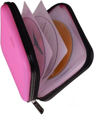 Vista 11 de Cartera de CD DVD, Capacidad de 32 Unidades, Resistente, Funda para Discos de DVD/CD para Coche, Disco de Almacenamiento Portátil para DVD/VCD