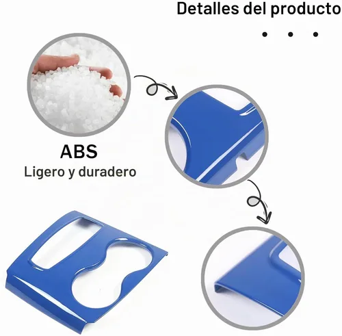 Vista 7 de Cubierta del panel de la palanca de cambios para Honda Pilot 2016-2022/Ridgeline 2020-2023/Passport 2019-2023, accesorios de plástico ABS para Azul