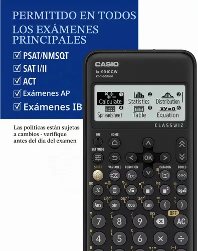 Vista 6 de Casio FX-9910CW-W-IT Calculadora científica