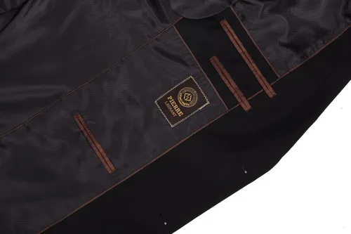 Vista 5 de P&L Traje de hombre ajustado de 2 piezas para negocios, boda, baile de graduación, chaqueta de primera calidad, conjunto de chaqueta y pantalones