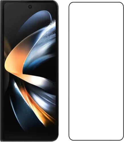 Vista 2 de Protector de pantalla para Samsung Galaxy Z Fold4 5G, [2 piezas] de vidrio templado antiarañazos de cobertura completa para teléfono Galaxy Z Fold 4