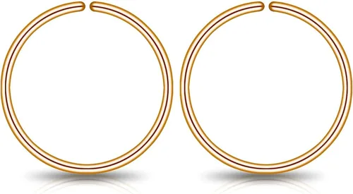 Vista 43 de Small Gold or Sterling Silver Huggie Hoop Earrings for Women Cartilage Nose Helix Tragus