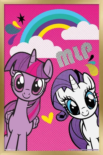 Vista 17 de Trends International Hasbro My Little Pony - Smile Wall Poster, 22.4L x 14.7W, Barnwood Framed Version