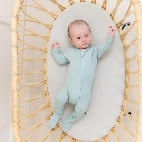 Vista 110 de KYTE BABY Pies unisex con cierre de cremallera, rayón hecho de bambú, 0-24 meses
