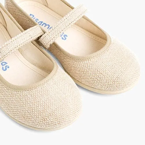 Vista 6 de Mary Janes de lino Riptape para niñas