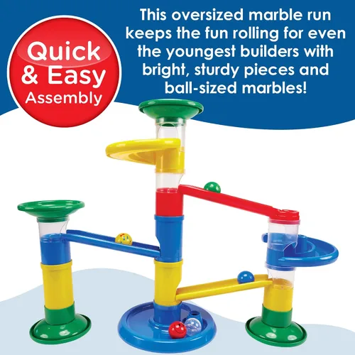 Vista 2 de MindWare Junior Marble Run, 20 piezas