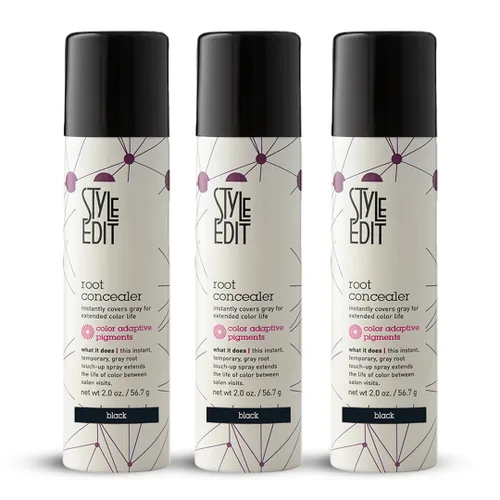 Vista 30 de Style Edit - Corrector de raíces, cubre instantáneamente canas y raíces, calidad de salón de belleza profesional