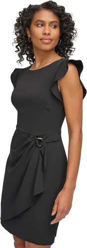 Vista 3 de DKNY Envoltura sintética con mangas voladas para mujer