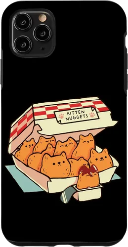 Vista 13 de iPhone 16 Kitten Nuggets Cute Fast Food Cat Shape Foodie Case