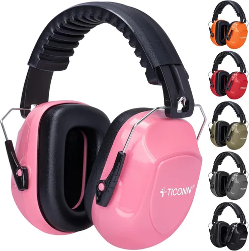 Vista 11 de TICONN Noise Cancelling Ear Muffs for Adults, SNR 33dB Hearing Protection, Adjustable Safety Earmuffs for Construction