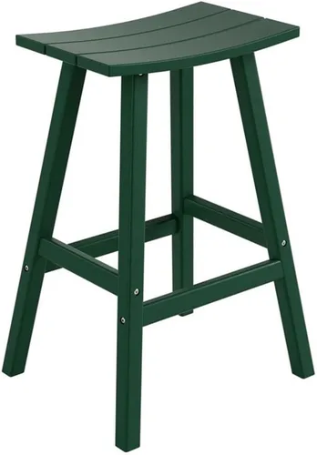 Vista 80 de Taburetes de bar para exteriores de 24 pulgadas de altura, taburetes de bar para todo tipo de clima, taburete de bar Adirondack de polietileno