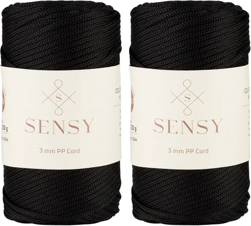 Vista 118 de Cuerda de poliéster Sensy Premium de 3 mm, 120 metros, 100% cordón de polipropileno, cuerda de macramé de 3 mm, cordón para bolsos de ganchillo