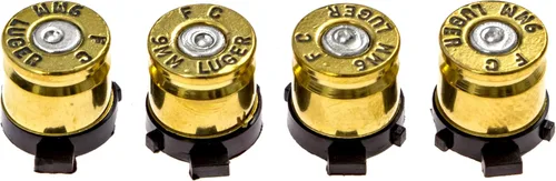 Vista 5 de Botones Bullet Controller para Playstation PS4 PS5 - Fabricado con carcasas de bala gastadas reales de 0.354 in - Incluye herramientas