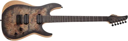 Vista 3 de Schecter Reaper-6 - Explosión de carbón satinado