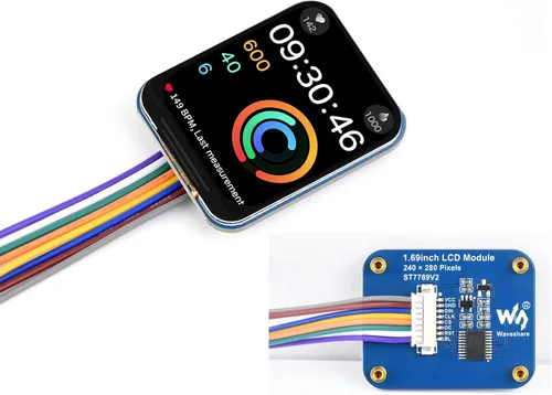 Vista 11 de waveshare 1.14inch LCD módulo 65K RGB pantalla IPS color pantalla para frambuesa Pi/para Arduino/para VisionFive2/STM32, etc. Interfaz SPI 3.3V/5V