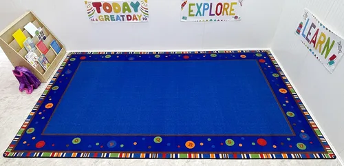 Vista 4 de KidCarpet.com ABC Dots - Alfombra escolar, rectangular de 4 x 6 pies