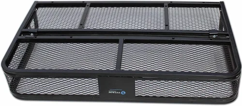 Vista 3 de Titan - Estante de almacenamiento trasero universal para ATV, canasta de carga