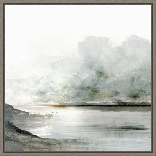 Vista 17 de Amanti Art Lienzo enmarcado para pared, 16 x 16 Ebb por Dan Hobday, lienzo enmarcado para pared, obras de arte de paisajes, decoración tradicional