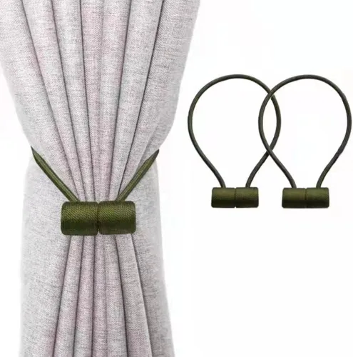 Vista 17 de Alzapaños magnéticos para cortinas, alzapaños de cortina mejorados de 16 pulgadas, fuertes imanes para cortinas para el hogar y la oficina, lazos