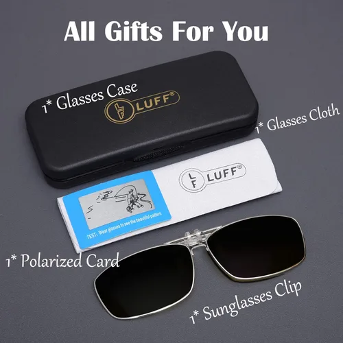 Vista 6 de LUFF Gafas de sol polarizadas con clip para protección UV