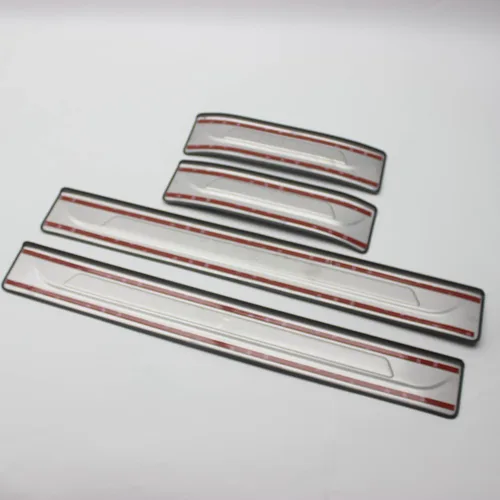 Vista 6 de OLIKE para Honda HRV HR-V 2023 2024 Placa Protectora de Umbral de Puerta de Acero Inoxidable Protector de Umbrales Trim (OL1311)