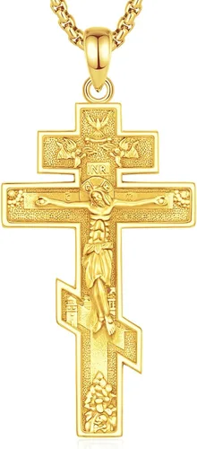 Vista 41 de Vito Collares de Santos de Plata de Ley 925 para Mujeres y Hombres, Colgante de San Miguel/Crucifijo/Caravaca/San Judas/Virgen María, Medalla