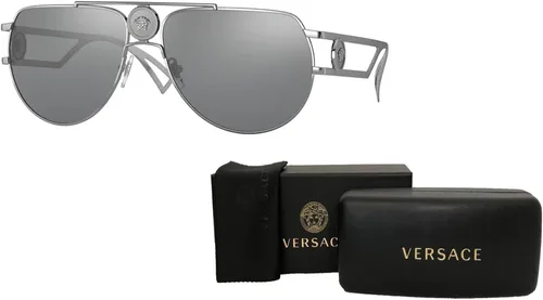 Vista 3 de Versace VE2225 Pilot Sunglasses for Men BUNDLE With Designer iWear Complimentary Eyewear Kit
