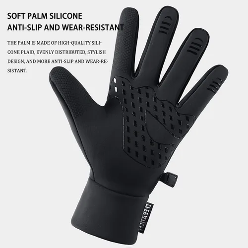 Vista 4 de Arcticz - Guantes térmicos de alta calidad, guantes para pantalla táctil, guantes resistentes al viento, guantes impermeables, para mujeres y hombres
