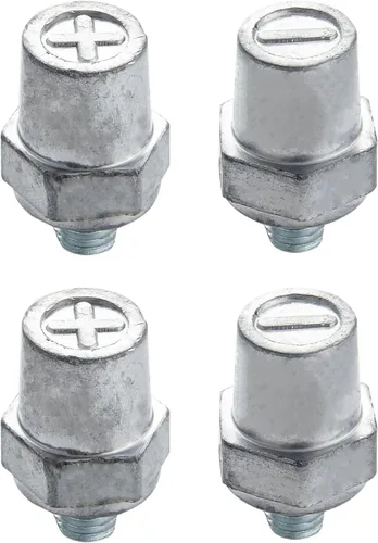 Vista 6 de Ampper Postes de carga de terminal de batería de poste lateral de latón macho de 3/8"-16 roscas, poste lateral estándar adaptador de poste