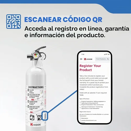 Vista 15 de Kidde Extintor de Incendios para Barcos, de Uso Único 5BC Coast Guard Approved for Personal Watercraft, Very Small Flammable Liquids & Electrical