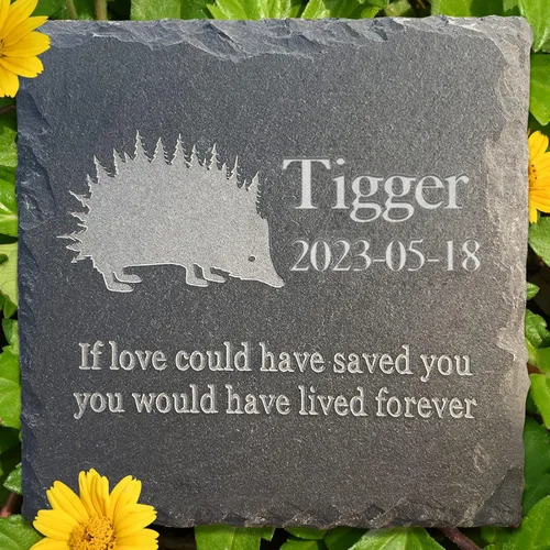 Vista 12 de Regalo de piedra conmemorativa para mascotas, lápida conmemorativa de jardín, marcador de tumba de toro, lápida de condolencia, regalo personalizado