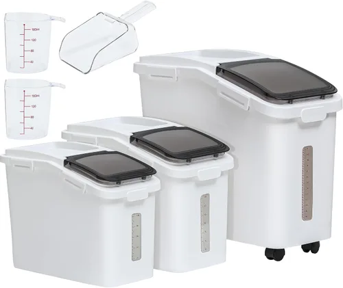 Vista 16 de YITAHOME Contenedor de almacenamiento de alimentos de 4 piezas y Transparente