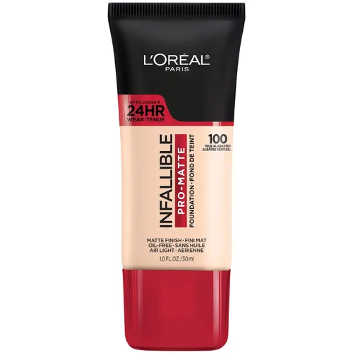 Vista 22 de L'Oreal Paris Cosmetics Makeup Infallible Pro-Matte - Base líquida de larga duración, True Porcelain, 1 onza líquida.