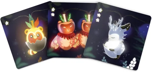 Vista 2 de Fairy Lights - Juego de dibujo de cartas, familia, juegos de sentarse, mayores de 8 años, 2-5 jugadores, 15-30 minutos