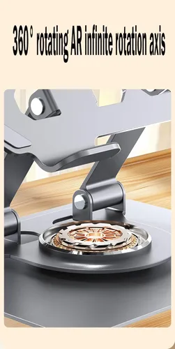 Vista 3 de LYW Soporte universal de metal para teléfono celular, soporte para tableta, multi-ángel ajustable de rotación de 360°, soporte de metal