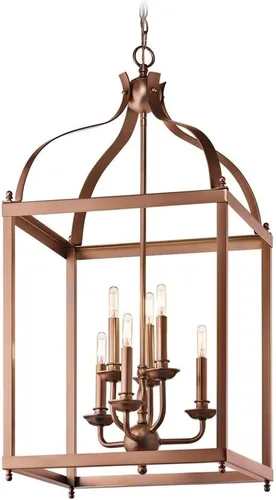 Vista 4 de KICHLER Larkin - Colgante de 2 luces de 14.75" en níquel cepillado