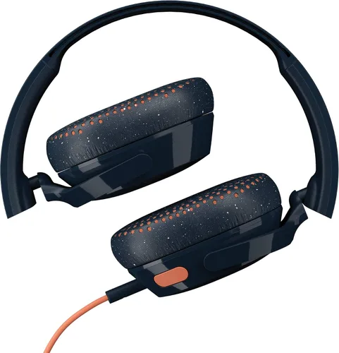 Vista 2 de Skullcandy Riff - Auriculares supraaurales con cable, convenientes para viajar con conector AUX de 3.5mm, micrófono incorporado, diseño plegable