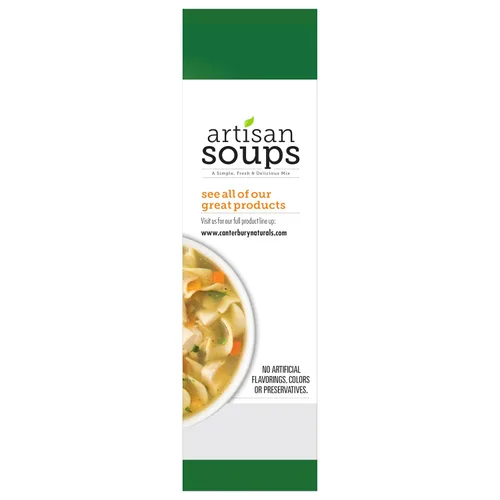 Vista 7 de Canterbury Naturals Mezcla de sopa artesanal, mezcla de sopa de fideos con pollo, sin OMG, hace 8 porciones, bolsa de 6.5 onzas (paquete de 3)