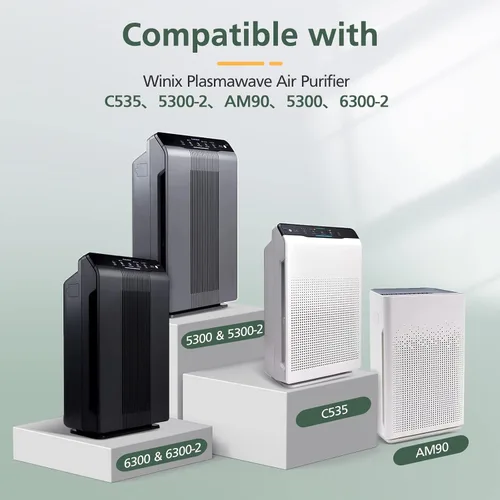 Vista 2 de 115115 Filtros de repuesto tamaño A 21 para Winix PlasmaWave 5300-2, C535, 6300, 5300, 6300-2, P300, AM90, 9000, 5000, 5000B, C909, 9800 purificador