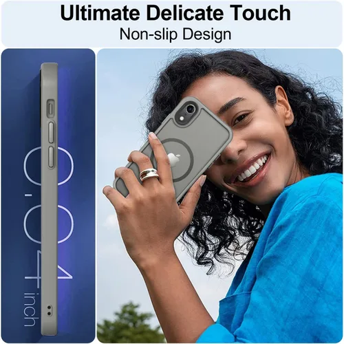 Vista 621 de MOCCA - Funda magnética resistente para iPhone XR de 6.1 pulgadas, compatible con MagSafe, funda con protección contra caídas de grado militar