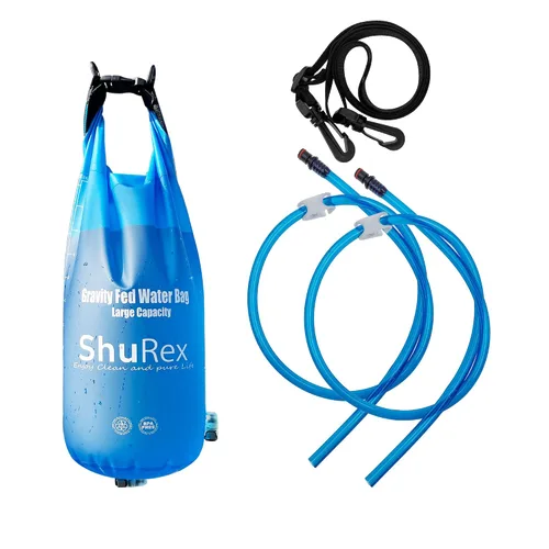 Vista 8 de Bolsa de Agua Alimentada por Gravedad de 3L para Sistema de Filtración de Agua Sawyer Filtro de Agua de Supervivencia, Compatible con LifeStraw