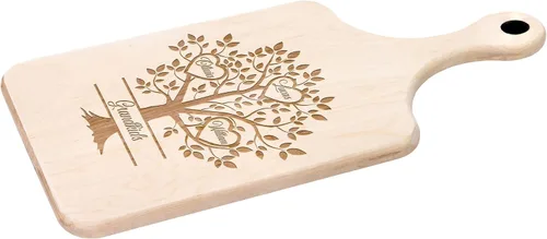 Vista 2 de Tabla de cortar personalizada, tabla de cortar de árbol familiar, tabla de cortar personalizada, tablas de charcutería para nieto, tabla de cortar